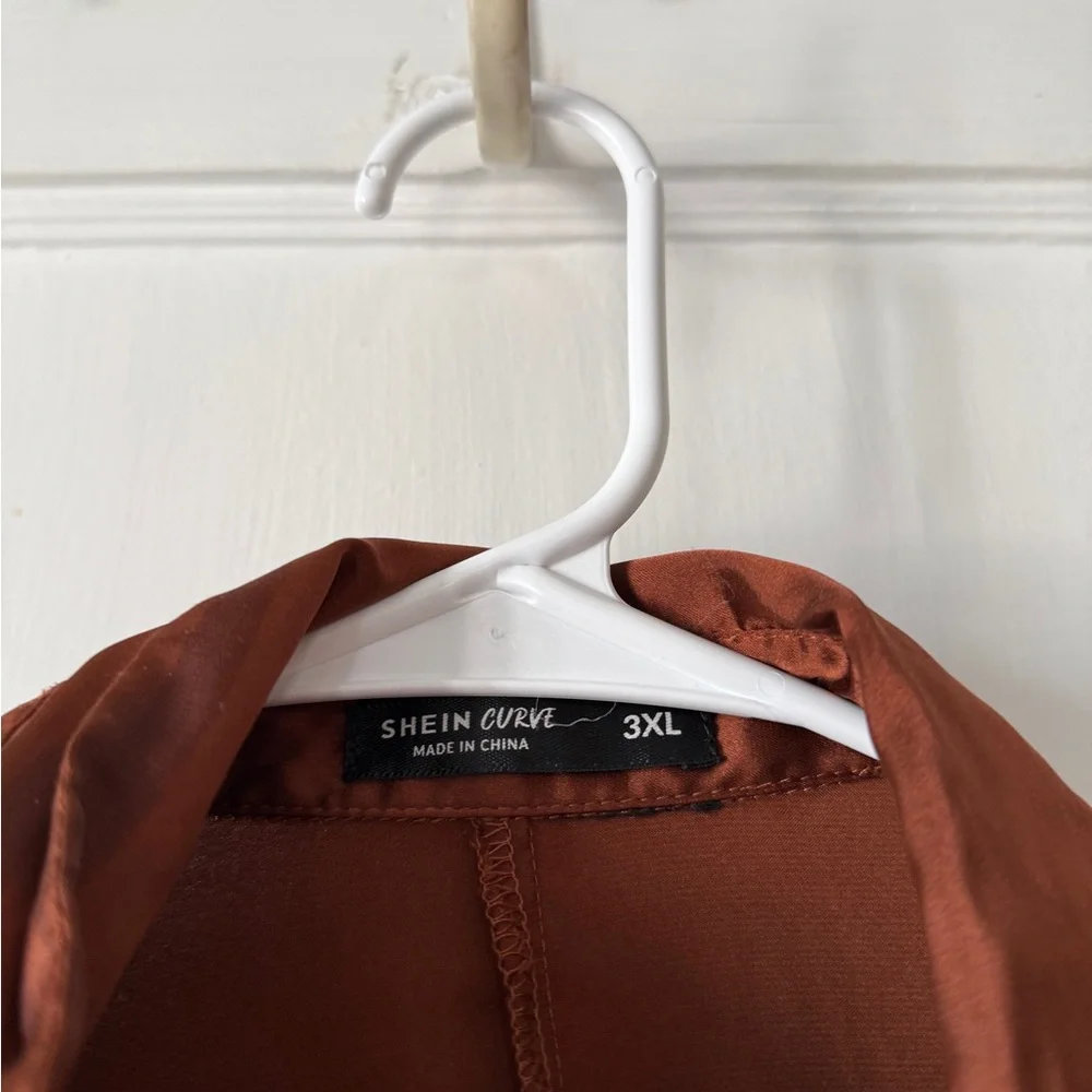 Women’s dark Rust Shirt button down - Picture 5 of 13